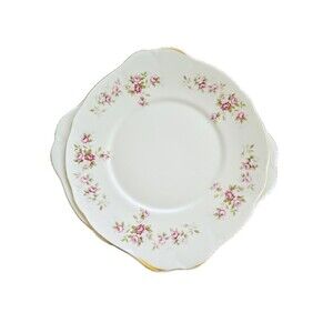 Duchess June Bouquet Fine Bone China Dinner Plates Pair England Roses 10.25"